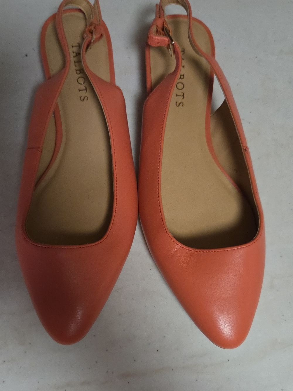 Talbots Women's Coral Slingback Flats